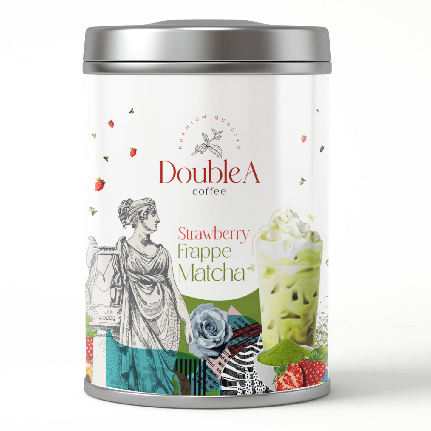 Strawberry Matcha Frappe